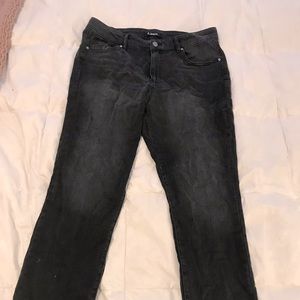 D. Jeans grey wash bootcut jeans